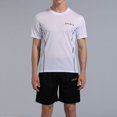 thumbnail image 1 of Ropa Deportiva de seda de hielo para hombre, traje de Fitness para correr, camiseta informal de secado rápido y pantalones cortos, chándal de entrenamiento de 2 piezas, 1 of 4
