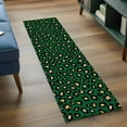 thumbnail image 3 of Green Black 2'x6' Runner Rugs for Hallway Kitchen Bedside Non Slip Washable, Elegant Modern Abstract Art Luxury Entryway Rug Runners with Rubber Backing, Long Carpet Runner for Laundry Room, 3 of 8
