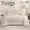 Khaki, variant on 7pcs Comforter Set Full Size Orange - Bed In A Bag Set, Bedding Sets With Box Stitches All Season Quilted Comforter
