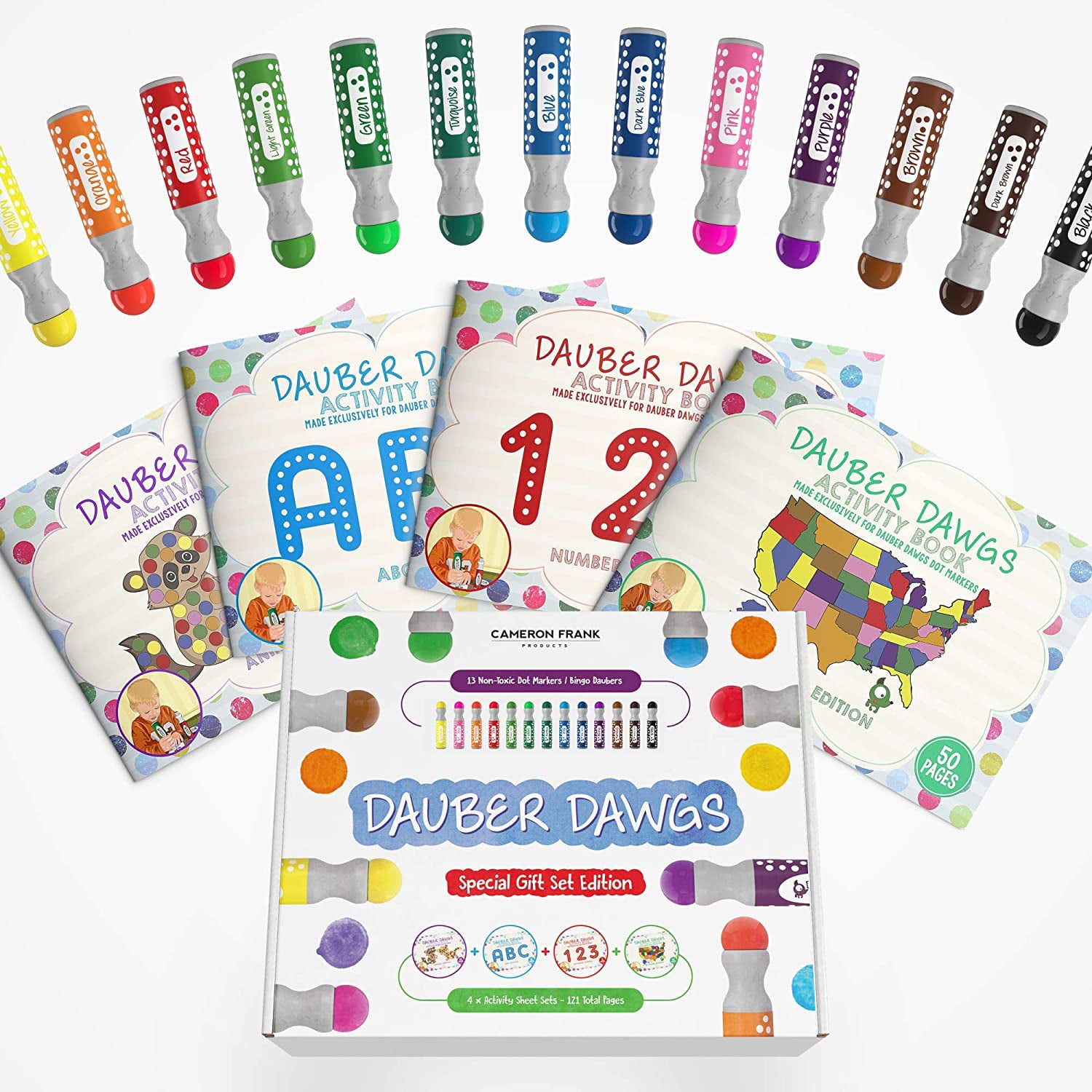 4 Pack Mixed Colours Bingo Dabbers Paint Markers Pens for Kids Art Craft for sale online