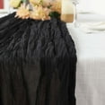 thumbnail image 2 of Efavormart 10FT Gauze Table Runner Cheesecloth Fabric For Wedding Arch, Arbor Decor - Black, 2 of 11
