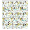thumbnail image 3 of Ambesonne Numbers Shower Curtain, Colorful Typography, 69"Wx84"L, Multicolor, 3 of 3