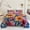 Rainbow Petals, variant on 2/3-Piece Heart Floral Watercolor Botanical Quilt Set, 1 Quilt + 1/2 Pillowcases, Soft Breathable Comfortable Lightweight, Hypoallergenic, Christmas, Bedspread Bedding Room Decor