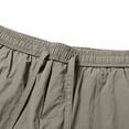 thumbnail image 6 of Men's Quick Dry Cooling Athletic Shorts, Elastic Waist Drawstring Breathable Workout Shorts with Pockets for Running, Gym & Casual Wear Size S-5XL Army Green, 6 of 9