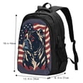 thumbnail image 2 of Japuie Patriotic Bulldog Art Print Laptop Backpack,Business Travel Durable Laptops Backpack with USB Charging Port,Water Resistant College Computer Bag for Women & Men, 2 of 5