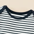 thumbnail image 6 of Baby Boy Clothes Newborn Boy Outfit Infant Boy Stripe Romper Overall Pants Set with Pocket 0-24M, 6 of 9