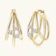 thumbnail image 1 of Moissanite Diamond Earrings Fashion Circle Earrings Xmasstyle75, 1 of 2