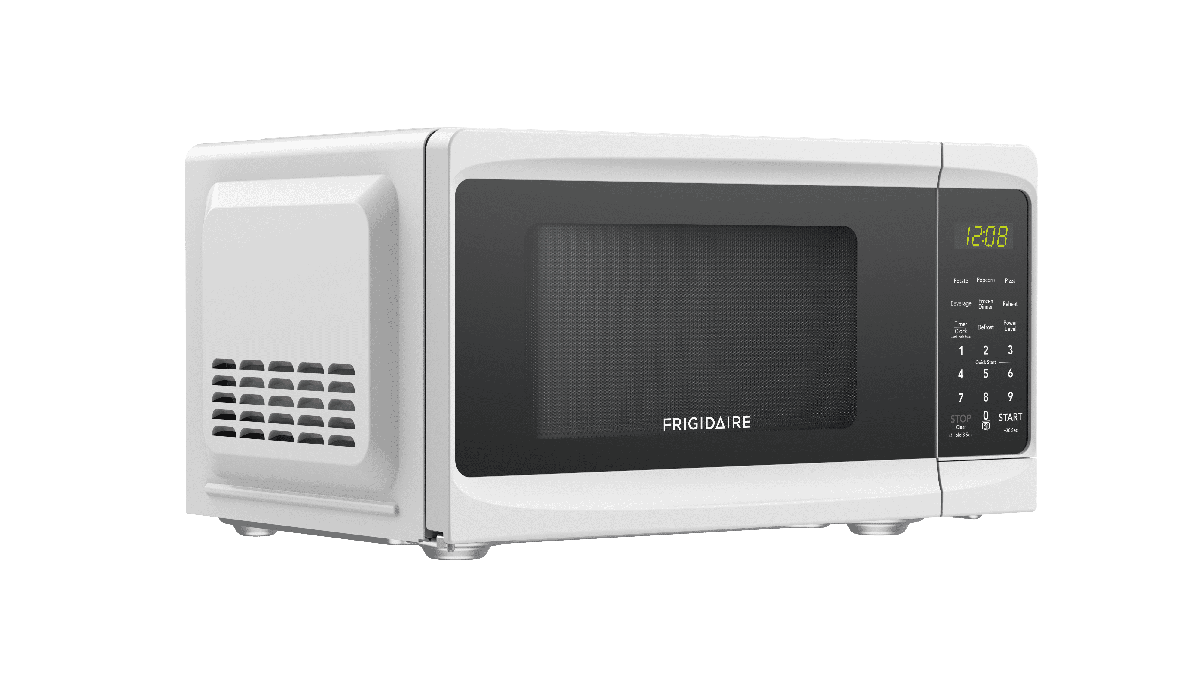 Frigidaire 0.7 Cu. Ft. Countertop Microwave Oven, 700 Watt Microwave with 10 Power Levels, White EMW733