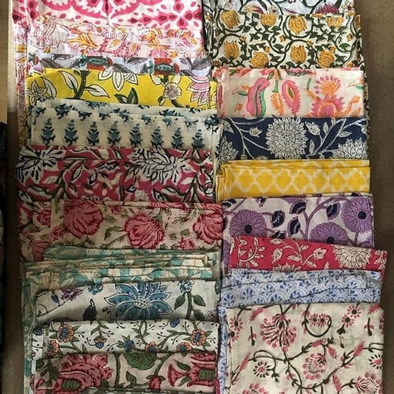 10 Pcs of Napkins Set,Hand Printed Napkins for Home, Kitchen, Dining Room, Holiday Table Cloth Napkins Face Cover