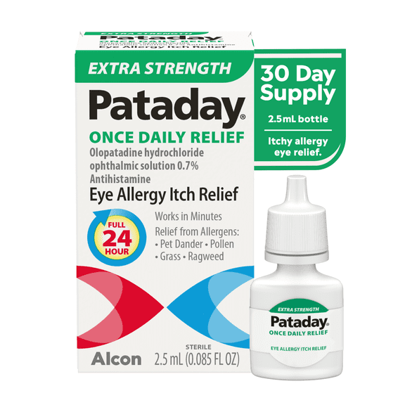 Pataday Once Daily Extra Strength Eye Care Allergy Relief Eye Drops, 2.5 ml