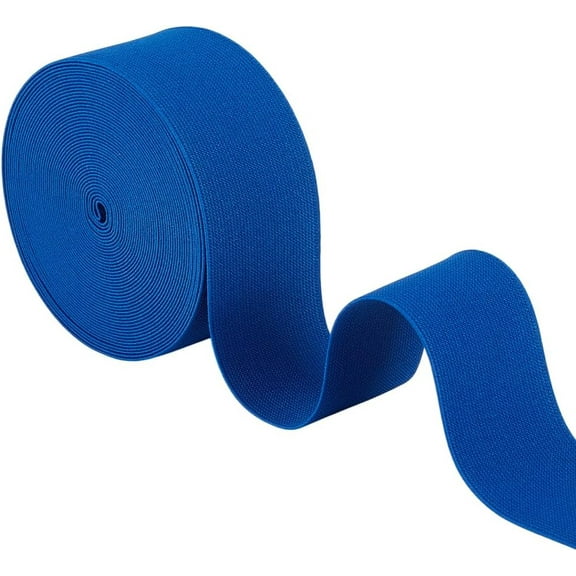 8.7 Yards Sewing Elastic Band 2 Inch Wide Polyester Flat Elastic Band for Sewing Clothes Waistbands Pants Waist Royal Blue