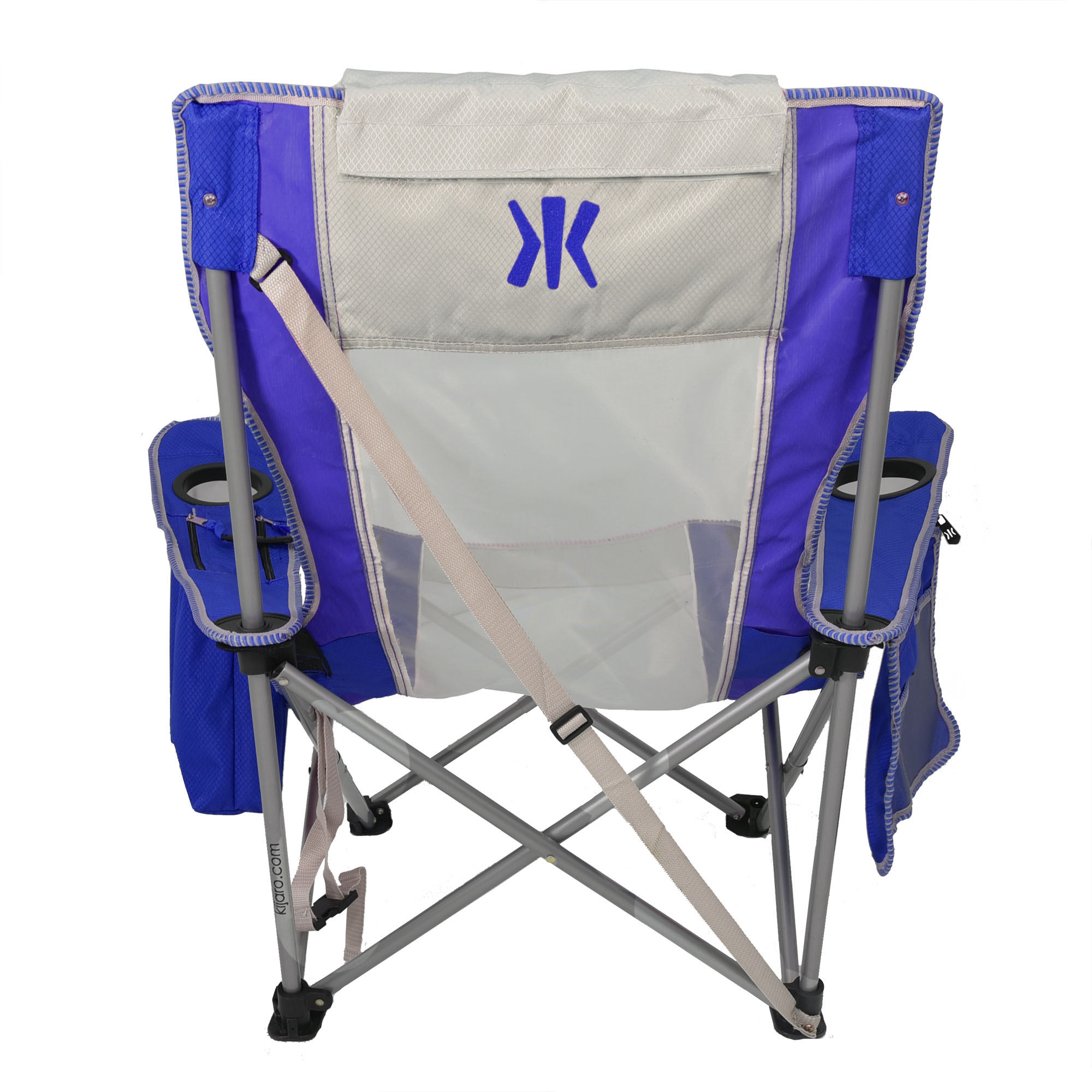 Kijaro Folding Polyester Beach Chair - Blue/Gray - image 3 of 8