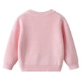 thumbnail image 4 of YunPes Toddler Baby Boy Girl Heart Knit Sweater Kids Outfit Striped Sweater, 4 of 6