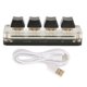 thumbnail image 3 of Teclado programable DIY, Teclado programable Teclado programable USB 4 Teclado OSU elaborado con cuidado, 3 of 8