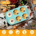 thumbnail image 6 of Yhuaoa Silicone Muffin Pan - 6-Cavity Nonstick Baking Tray 6 Cup Muffin Pan Silicone Muffin Tin 6 Muffin Pan 6 Muffin Pan Silicone Muffin Pan Tray for Muffins, Cupcakes, Brownies and More, 6 of 8