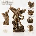 thumbnail image 3 of DurableDelights Saint Michael Archangel Figurine 5.31 Inch – Resin Statue with Sword and Wings, Home Decor, Guardian Angel Collectible, Catholic Religious Gift, 3 of 8