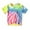 Pink, variant on Ruyang Kids Toddler Tie Dye Shirts Summer Short Sleeve Tshirt for Baby Girls Boys Casual Basic Crewneck Tee Tops