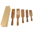 thumbnail image 2 of Hearth & Gear 4 Piece Set Of Natural Wooden Kitchen Utensils 5 Piece Set Used For Cooking Stirring Mixing Serving Kitchen Tools Such As The Cookware Silicone Baking Pan Silicone Baking Sheet Baking, 2 of 7