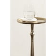 thumbnail image 3 of Kate and Laurel Carling Traditional Metal Round Drink Table, 9 x 9 x 22, Gold, Vintage Cast Aluminum Accent Table with Unique Spindle Design for Use as Indoor Plant Stand or Living Room Decor Piece, 3 of 8