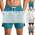 thumbnail image 3 of Fwqbns Men's Athletic Shorts Casual Loose Fit Lightweight Summer Quick Dry Shorts for Running Yoga Sports Sky Blue, 3 of 7