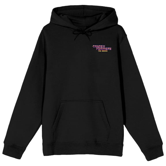 Transformers Hot Rod Adult Black Long Sleeve Hooded Sweatshirt-Medium
