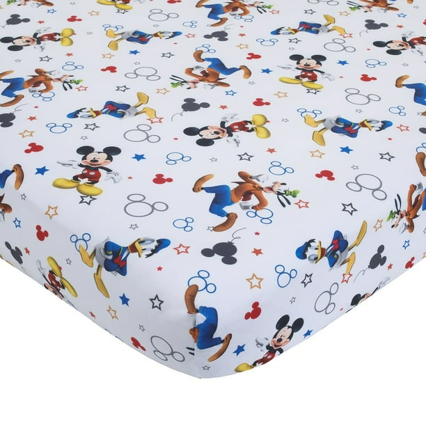 Disney 2Piece Mickey Mouse Toddler Sheet and Pillowcase Set Walmart