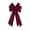 Wine, variant on Blue Large Velvet Bow Christmas Tree Ornament 53Cm Silk Edged Velvet Bow For Wreath Holiday Decor