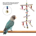 thumbnail image 2 of Parrot Chewing Toy,White Wood Bird Parrot Bird Cage Toy Parrot Hanging Swing Enhanced Features, 2 of 8