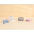 thumbnail image 7 of REGALWOVEN Rectangular PU Leather Jewelry Box for Women Single Layer Travel Jewelry Organizer with Zipper Gray, 7 of 7