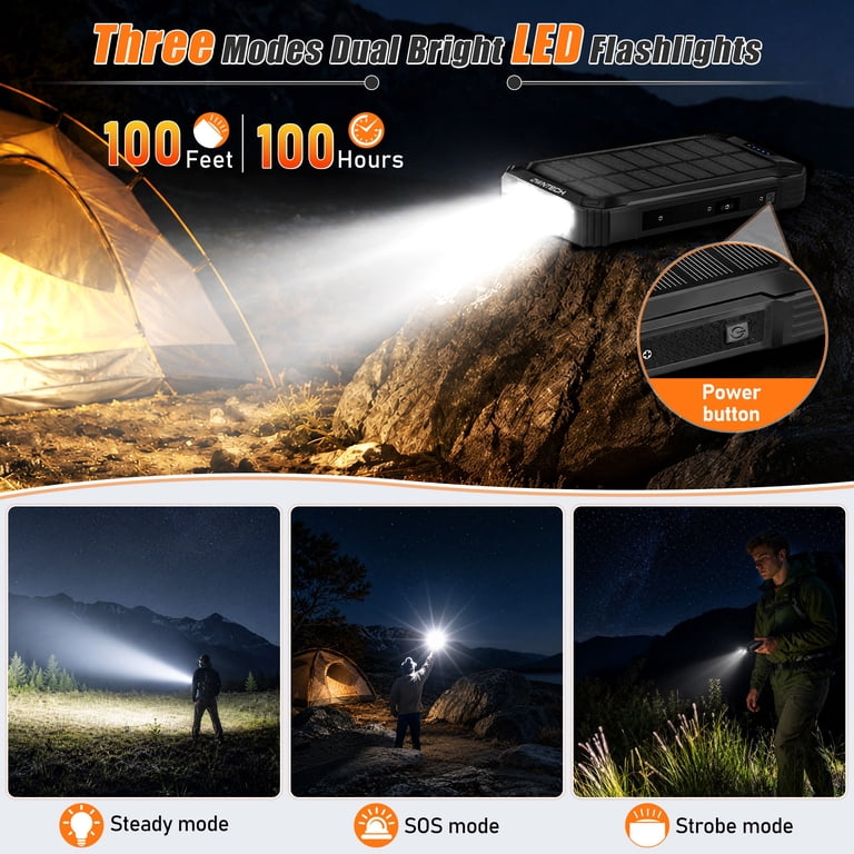 OWNTECH 30000mAh Solar Power Bank with Wireless Charging photo 3