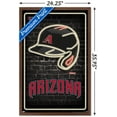 thumbnail image 3 of MLB Arizona Diamondbacks - Neon Helmet 23 Wall Poster, 22.375" x 34" Framed, 3 of 6