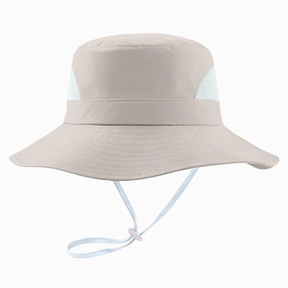 CAUYDY 6-18 Months Toddler Wide Brim Sun Hats 5T 6T 7T Kids UPF 50 Sun Protection Bucket Cap 2T 3T 4T Baby Girls & Boys Cute Adjustable Beach Hat (Sizes 1-3 Years,Khaki)