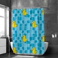 thumbnail image 2 of Coolnut Shower Curtain Set with Hooks Ducky in The Bathroom Polyester Waterproof Bath Curtain 66" x 72", 2 of 6