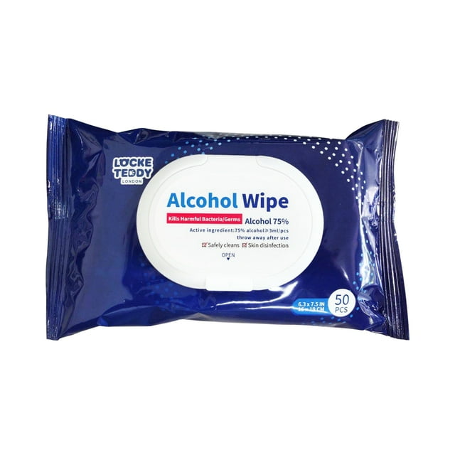 Locke Teddy London Alcohol Wipes 2 Packs