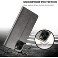 thumbnail image 6 of Case for iPhone 12 Mini, PU Leather Wallet Folio Flip Magnetic Buckle Slim Back Cover Built-in Card Holder Slot and Stand for iPhone 12 Mini 5.4 Inch (Grey), 6 of 7