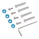 thumbnail image 4 of 4 Pcs Computer Cooling Fan Screws Anodized Blue, 4 of 4