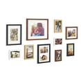 thumbnail image 2 of Kate and Laurel Gallery Mid-Century Wood Wall Frame Set, Set Of 10, Walnut Brown, Gold, Black, and White, 2 of 7