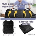 thumbnail image 3 of HLONK Multipurpose 48” x 40” Positioning Bed Pad with Reinforced Handles - Reusable & Washable Transfer Sheet for Turning  Lifting & Repositioning - Double-Sided Nylon Fabric  black, 3 of 4