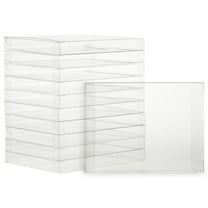 50 Pack Greeting Card Storage Box, Clear Gift Boxes for Photos, Favors (4.5x6")