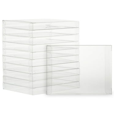 50 Pack Greeting Card Storage Box, Clear Gift Boxes for Photos, Favors (4.5x6")