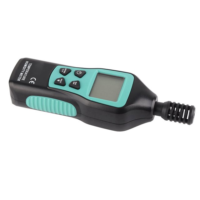 "Professional Digital Hygrometer with Backlit LCD - Measures Temp/Humidity/Dew Point for Industrial & Home Use"