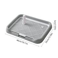 thumbnail image 3 of Washable Flat Bottom Dog Toilet Potty with Detachable Tray | Splash Guard & Easy-Clean Design | Indoor Puppy Pad for Small & Medium Dogs | Blue, Green, Yellow, Gray, 3 of 6
