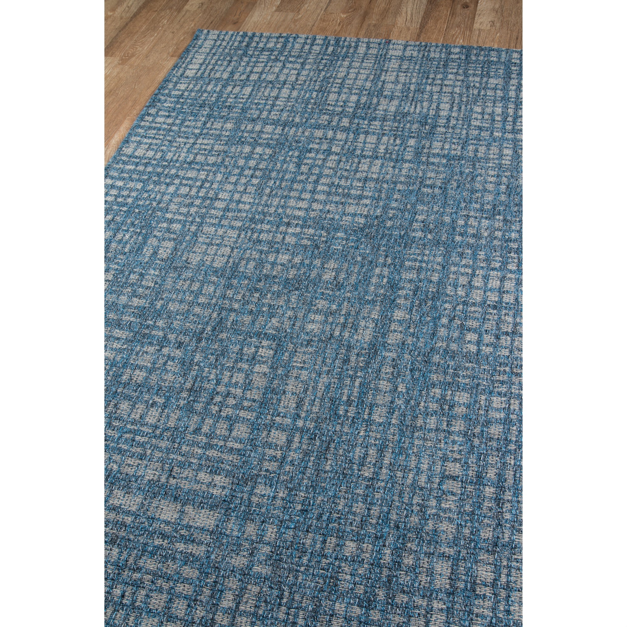 Momeni Como Polypropylene Machine Made Blue Indoor Outdoor Rug 9'10" X 13'2"