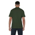 thumbnail image 3 of Justice League Green Lantern Athletic Logo Cotton Polo Shirt, Hunter Green, X-Large, 3 of 6
