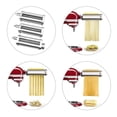 thumbnail image 2 of Accesorio para pasta para batidora de pie KitchenAid, incluye rodillo para pasta, cortador de espaguetis y cortador de fettuccine, accesorios para hacer pasta de acero inoxidable, 3 piezas brillar Electrónica, 2 of 5
