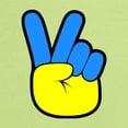 thumbnail image 2 of CafePress - Ukrainian Flag Peace Sign Ukra Long Sleeve T Shirt - Long Sleeve Infant T-Shirt, 2 of 2