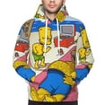 thumbnail image 6 of Simpsons Trendy Cartoon Men'S Fleece Hooded Hoodie, hoodies for women men with pockets,Fall Fashion 2025 Pullover Sweaters Winter Clothes, 6 of 9