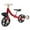 Red#1, variant on 3-Wheel Trike Bicycle for Toddlers, Kids Pedal Tricycle Stroller with Basket, Folding Trike Bike
