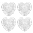 thumbnail image 1 of IFANLANDOR 4Pcs Heart Shaped Mold Transparent PP Vegetable Shaping for Kitchen Use, 1 of 8