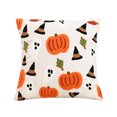 thumbnail image 3 of Funda Almohada Decorativa Bordada Halloween para Del (bruja Calabaza) Rojo, 3 of 4